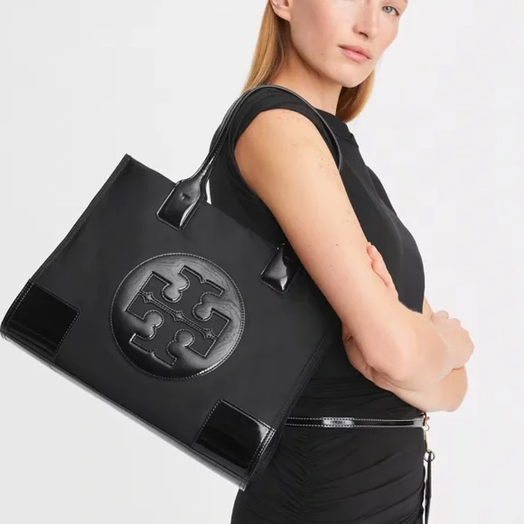 Tory Burch Small Ella Patent Tote Bag